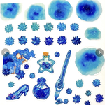 【新作】夜空に浮かぶ十二色の青の金平糖