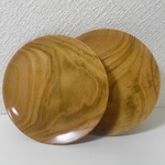 木の器　桜の小皿12cm　おそろい2点セット（Ⅱ）