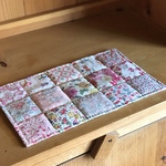 パッチワークティーマット＊リバティ素敵な黄色薔薇