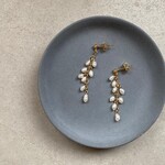 しだれ淡水パールの揺れるピアス/イヤリング