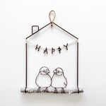 おしゃべり文鳥のHAPPYホームオーナメント