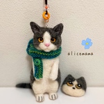 手のひらサイズの猫ちゃんストラップ（ミニサイズ・おまけ付き）