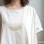【再販】長い2連パイプネックレス