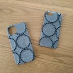 受注製作*ミナペルホネン*タンバリン*ネイビー×ブラック*mina perhonen*iPhoneケース*iPhoneカバー*スマホケース*スマホカバー