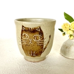 猫　湯呑み