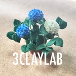 ☆送料無料☆ずっと一緒だよ/白＋青　紫陽花