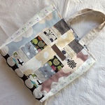 お出かけトートバッグ☆色いろパッチワーク7240②・サブバッグ・エコバッグ