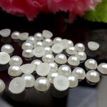 【50個】半円パール★4mm★ジェルネイル レジン デコパーツに 半丸
