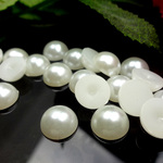半円パール 8mm 約60個★レジン封入パーツ/デコパーツに★半丸
