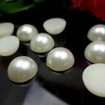 半円パール 10mm 約30個★レジン封入パーツ/デコパーツに★半丸