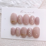 pink × shell  ♡  ネイル　ピンク　シェル　ワンカラー　夏ネイル　ブライダル　上品　大人可愛い  カジュアル