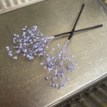 かすみ草　髪飾り　（エンジェルパープル）　2本セット