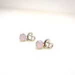 ＊プチシリーズ＊Heart Bagle & Pink Crystal  ピアス