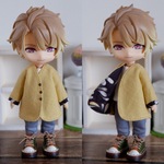 レモンみるく　袖まくりカーディガン（ねんどろいどどーるオビツ11共有サイズ）
