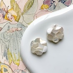 milky mosaic shell pierce / earring
