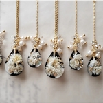 antique black drop ・.。＊* ear accessory 