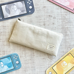 シンプルナチュラル switch liteフラットポーチ