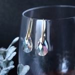Swarovski クリスタルシマー デザイン フックピアス