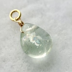 虹有り　フローライト　チャーム　ネックレス　ペンダントトップ