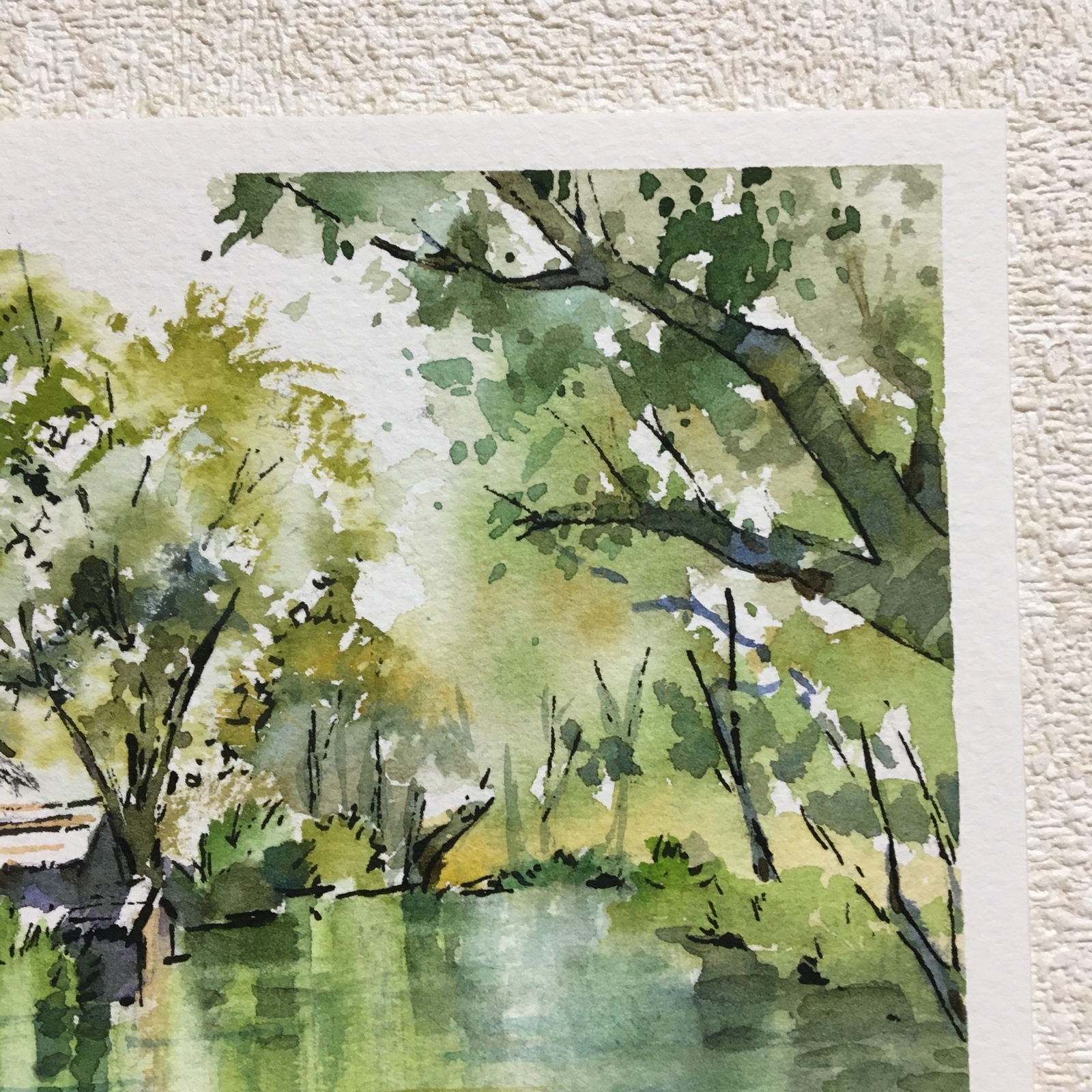160）（161）（162）（168）原画 水彩画 風景画 安曇野わさび