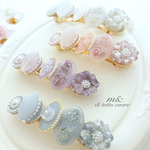 flower gardenバレッタ/ヘアクリップ/特大バレッタ