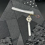 【スーパーゲリラ企画】0755正絹スマート帯揚げ＆根付・帯締め 上質生地