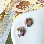 cosme pallet mosaic shell pierce / earring