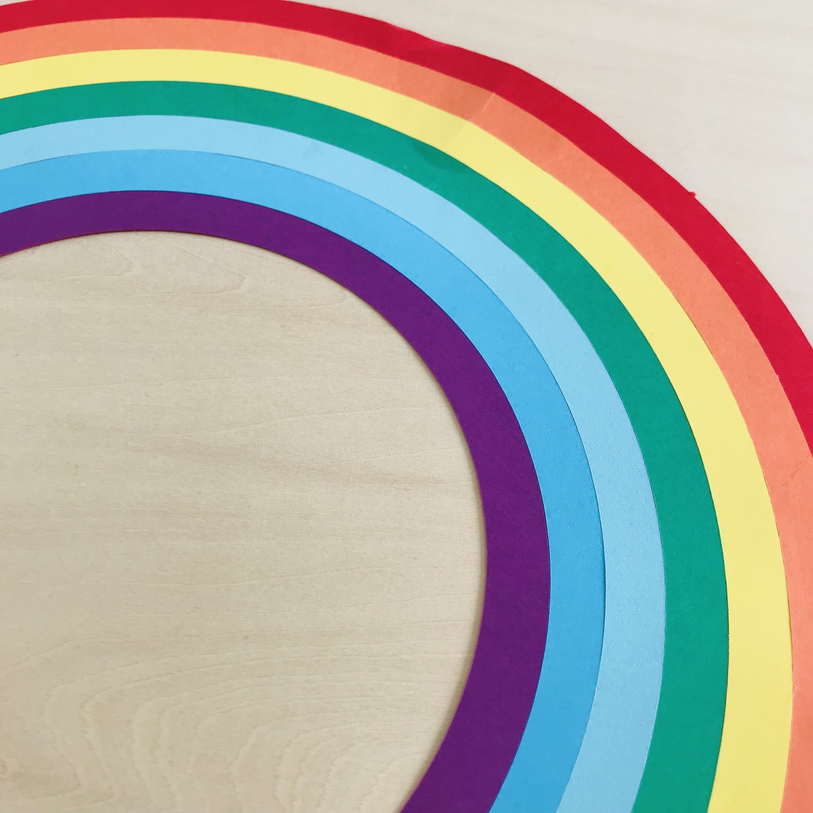 壁面装飾】虹と雲 にじ レインボー Rainbow - あるこやさん | minne