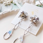  Silver long hoop