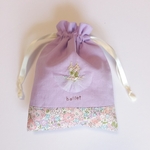 バレエ刺繍　巾着(ラベンダーチュチュ×Michelle)