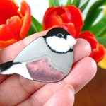 七宝焼・文鳥
