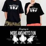 【XL】歌うと幸せになる🎵オカメインコのビッグシルエットTシャツ