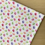50*35【冷感ニット】mini マカロン《 生地 ニット生地 冷感 涼感 ひんやり ケーキ お菓子 スイーツ メッシュ クール 寝具 マスク ペット 洋服 COTTONCANDY 夏 》