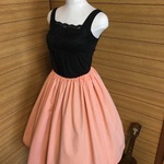 ✴︎お手入れ楽ちん♫コットン＆ポリエステル✴︎オレンジ✴︎ボリュームスカート✴︎