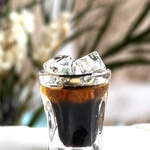 12＊アイスコーヒー　ストローなし＊　ミニチュア　ドリンク　シルバニア　レジン　ドールハウス　喫茶店　カフェ