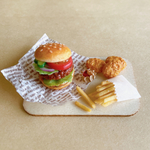 ミニチュア　ハンバーガーセット