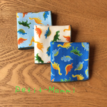 ガーゼミニハンカチ3枚セット★恐竜柄★22.4A-24