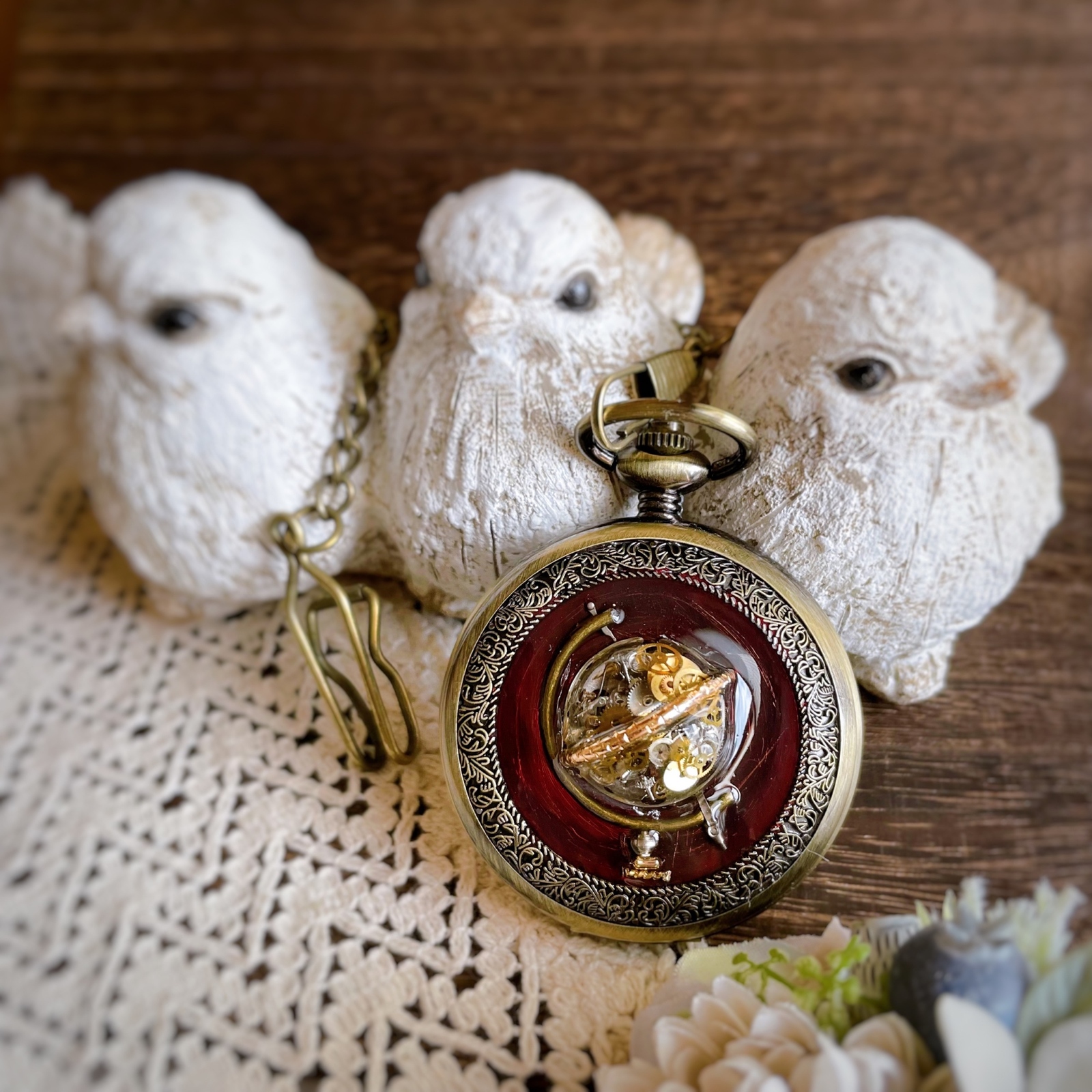 アンティークな地球儀の懐中時計 スチームパンク - Jack&coco's