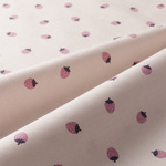 milk latte  いちご　シーチング　50cmカットクロス　ニュアンスカラー