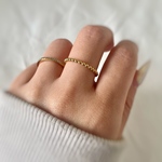 ステンレス つけっぱなしOK ビーズミニリング