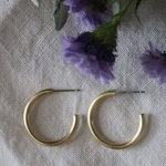 【2.0M×真鍮×両耳用 】フープピアス