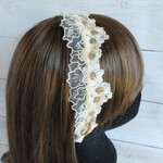 インド刺繍リボンのカチューシャ