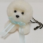 ビションフリーゼ バッグチャーム