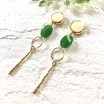 レトロカラーのロングイヤリング/ピアス