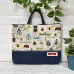 【30%OFF】￥2200→￥1540　入園入学　レッスンバッグ　おけいこバッグ　🐛昆虫いっぱい&8オンスデニム🐞　