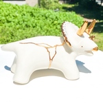 金継ぎ風きらきらトリケラトプスくん