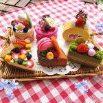 フェルトおままごと　ケーキ6種類セットB