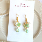 アクアグリーンピアス♡送料込み