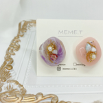 ✨新作一点もの✨宝石のようなイヤリング🌸🌸　レジンイヤリング＊レジンピアス＊ 　普段使い　レジンレジンピアス　レジンイヤリング　