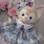リーナベル(Sサイズ)コスチューム＊紫陽花ドレス＊重ねフリルドレス＊明るいグレー地に紫陽花柄